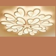 Modern 10+5 Heads Dimmable Ceiling Light with Remote Control