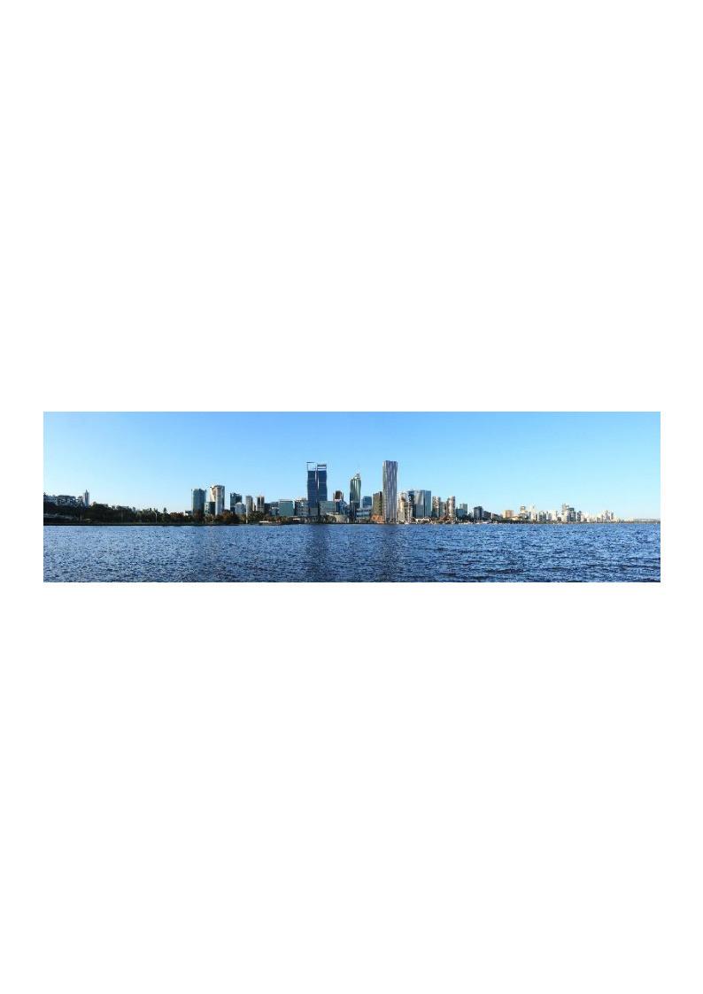 Perth City Skyline Acrylic Wall Art I I Modern Home Decor