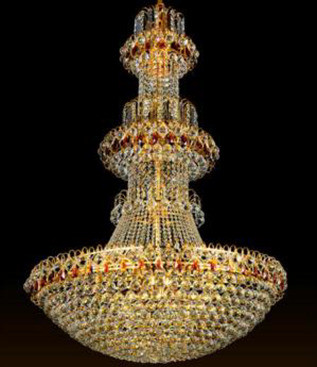 Modern Chandelier with 172 Crystal Balls and E14 Cool White Bulbs