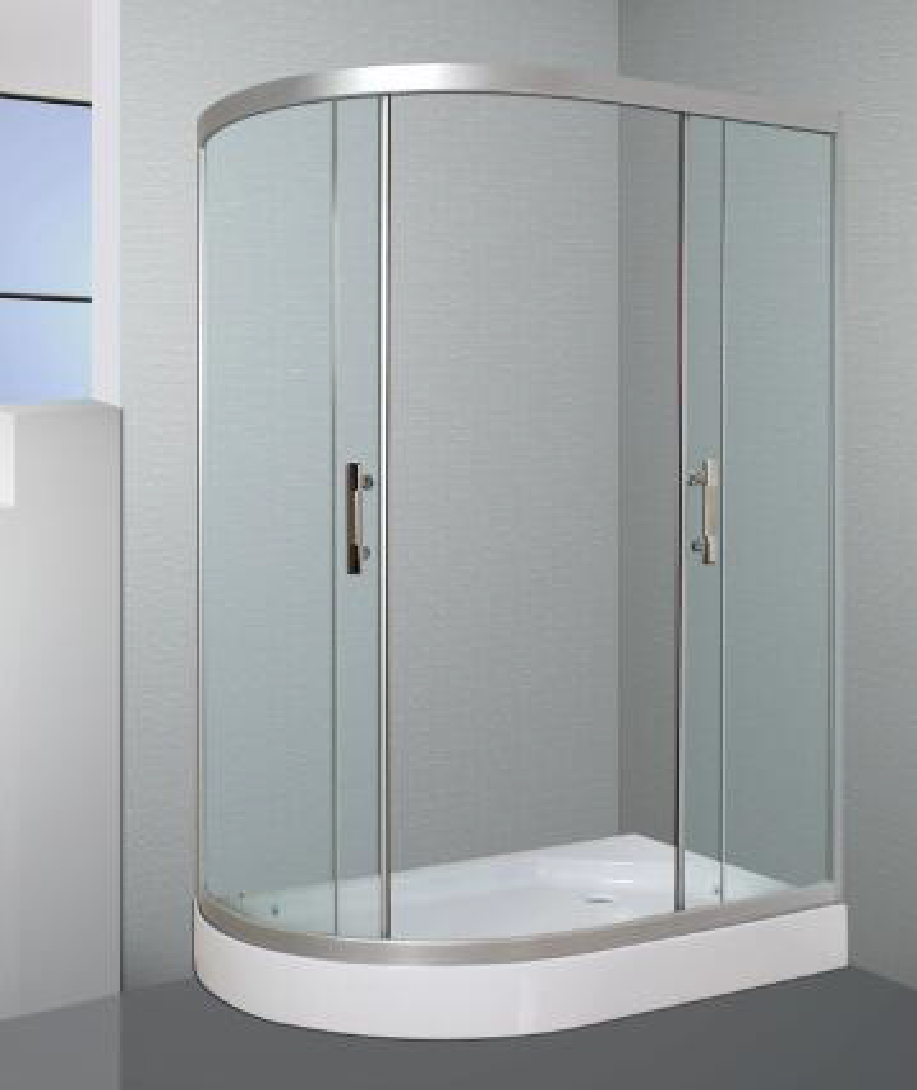 Space-Saving Luxury Shower Room with Sliding Doors & Magnetic Locks