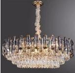 Stunning Circular Smoke Grey Crystal Chandelier Australia