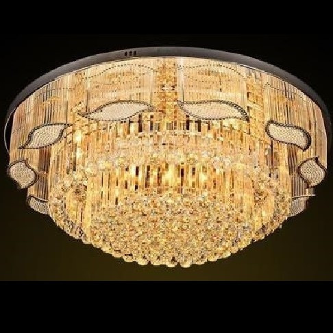 Dimmable Silver and Gold LED Chandelier with Remote Control for Modern Homes