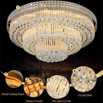 Luxury Crystal LED Chandelier with E14 Bulbs Australia