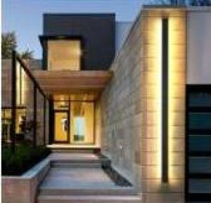 Contemporary Black LED Wall Light 100cm Australia